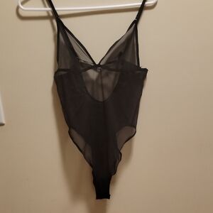 Zara Black Mesh Bodysuit